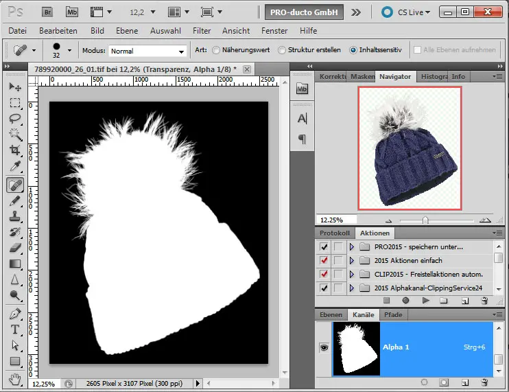 Freisteller mit weicher Alphakanal Maske Freisteller mit weicher Alphakanal Maske