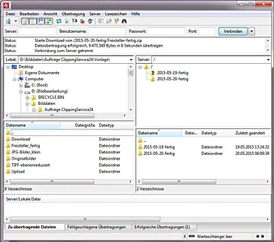 Bilddaten online freistellen lassen 03 filezilla s