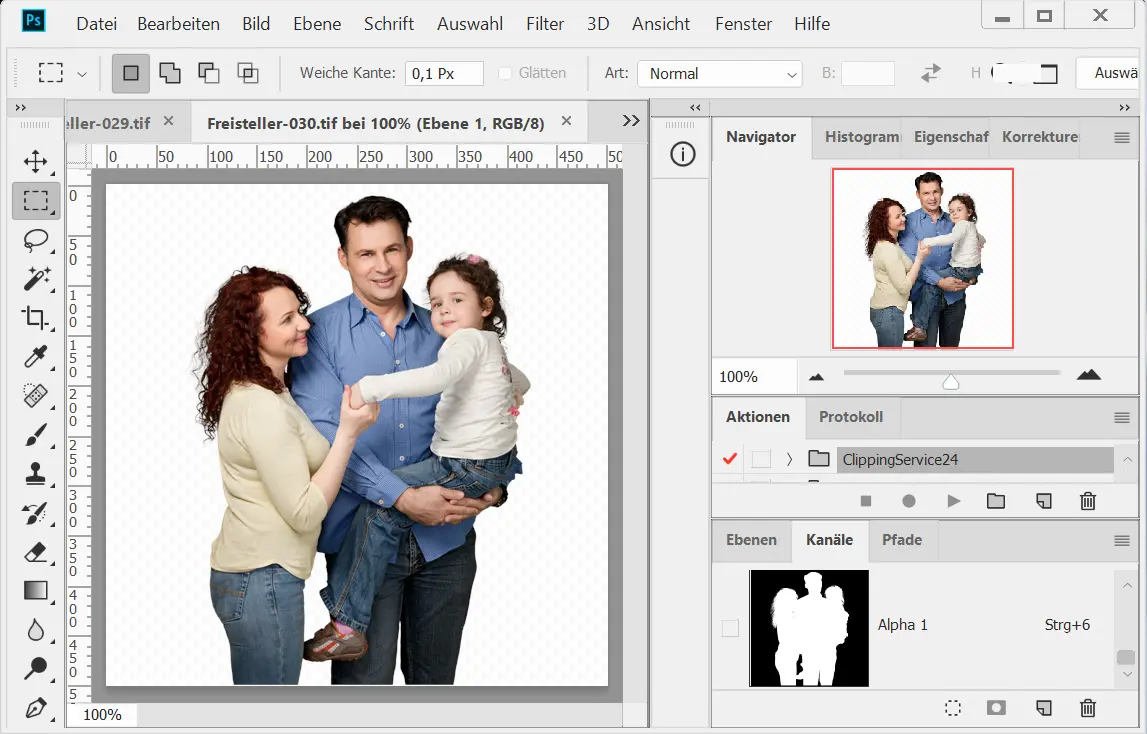 Alphakanal Freisteller, Haare freistellen Alphakanal Freisteller, Haare freistellen