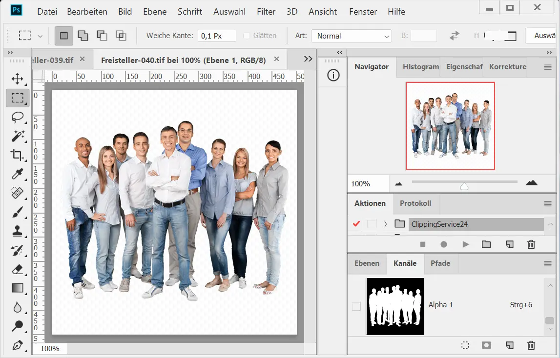 Alphakanal Freisteller, Haare freistellen Alphakanal Freisteller, Haare freistellen